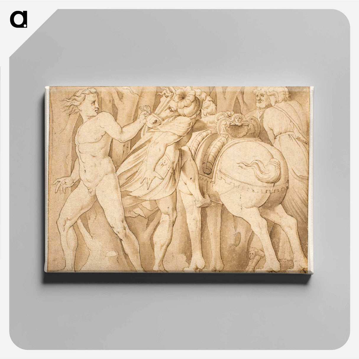 Scene from Roman history - カラヴァッジョ Canvas.