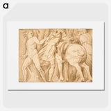 Scene from Roman history - カラヴァッジョ Poster.