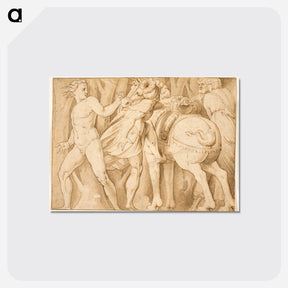 アートポストカード-Scene from Roman history - カラヴァッジョ Postcard.