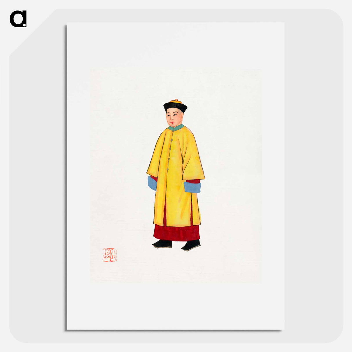 アートポスター-Man in Yellow Priest Robe
 - 中国の衣装 Poster.