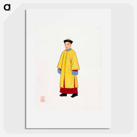 アートポスター-Man in Yellow Priest Robe
 - 中国の衣装 Poster.