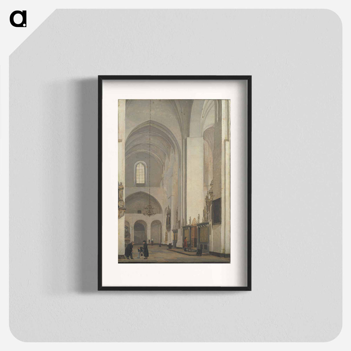 The Transept of Aarhus Cathedral - クリステン ケプケ Poster.