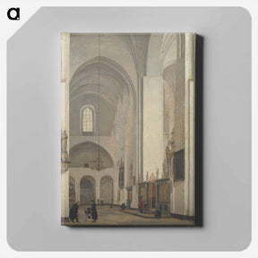 アートパネル-The Transept of Aarhus Cathedral - クリステン ケプケ Canvas.