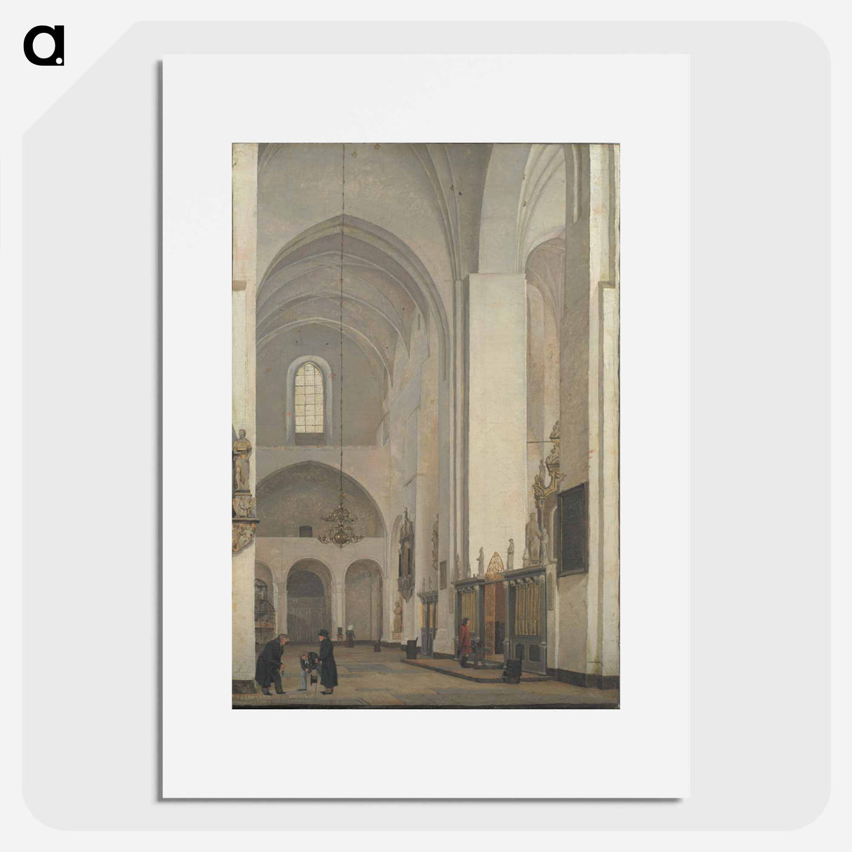 The Transept of Aarhus Cathedral - クリステン ケプケ Poster.