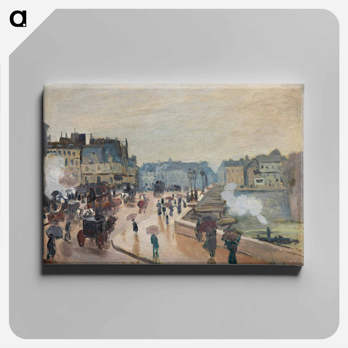 The Pont Neuf - クロード モネ Canvas.