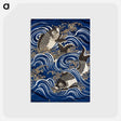 アートポストカード-Carp in Waves Fukusa
 - クリーブランド美術館 Postcard.