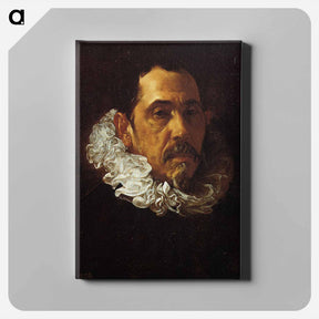 アートパネル-Portrait of a Man with a Goatee - ディエゴ ベラスケス Canvas.