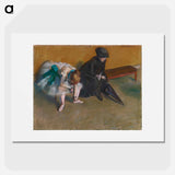 Waiting - Edgar Degas Poster.