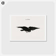 アートポストカード-Flying Raven - エドゥアール マネ Postcard.