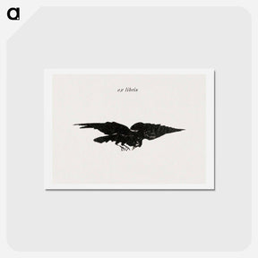 アートポストカード-Flying Raven - エドゥアール マネ Postcard.