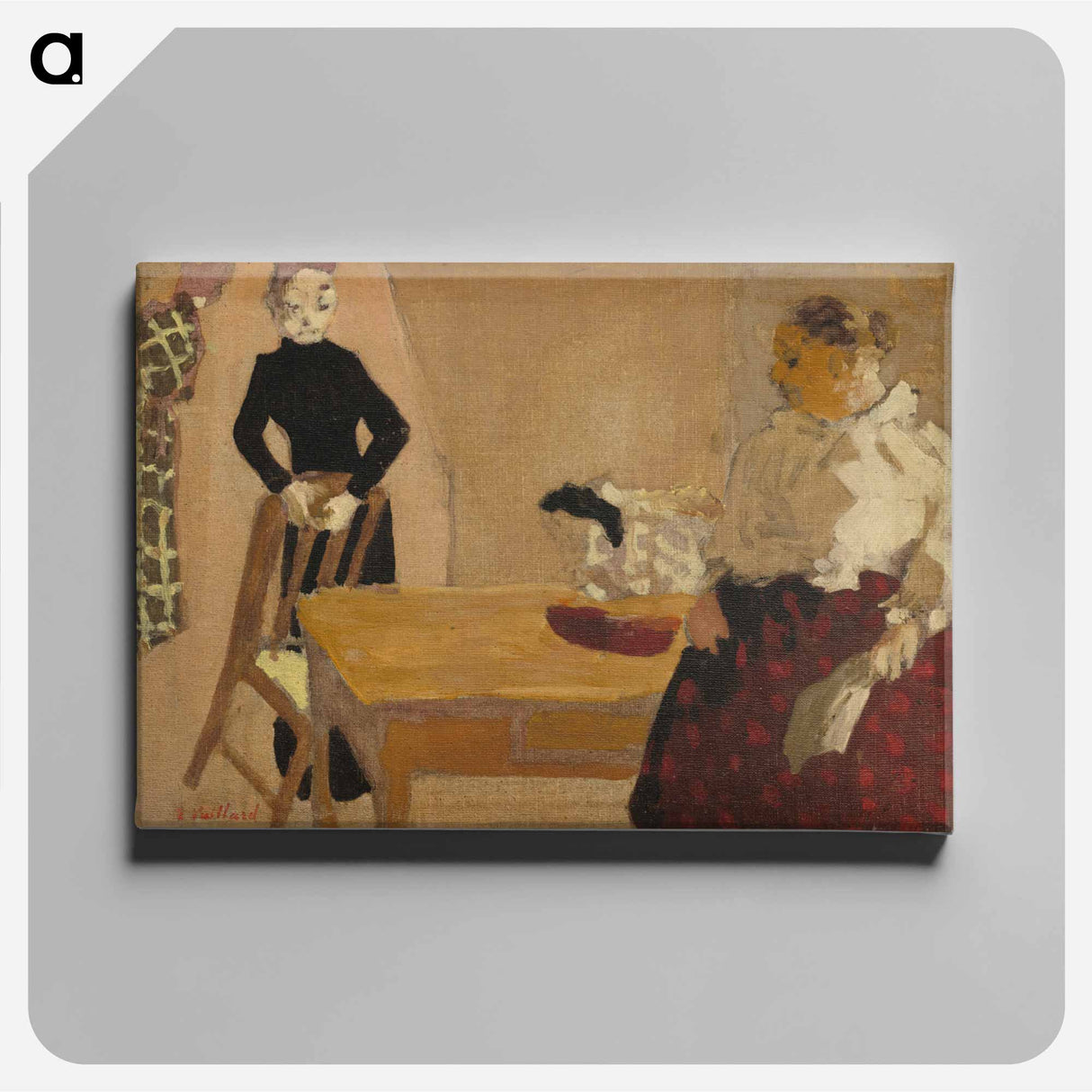 The Conversation - エドゥアール ヴュイヤール Canvas.
