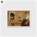 アートポストカード-The Conversation - エドゥアール ヴュイヤール Postcard.