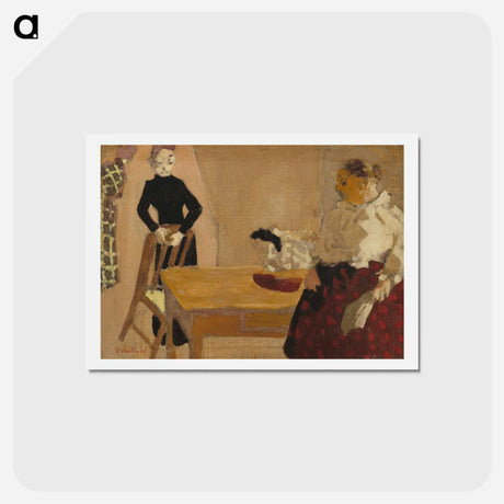 アートポストカード-The Conversation - エドゥアール ヴュイヤール Postcard.