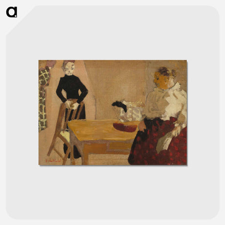 アートポストカード-The Conversation - エドゥアール ヴュイヤール Postcard.