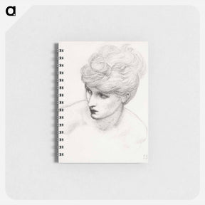 アートメモ帳-Car of Love or Love's Wayfaring - Study of Maria Zambaco - エドワード バーン ジョーンズ Memo.