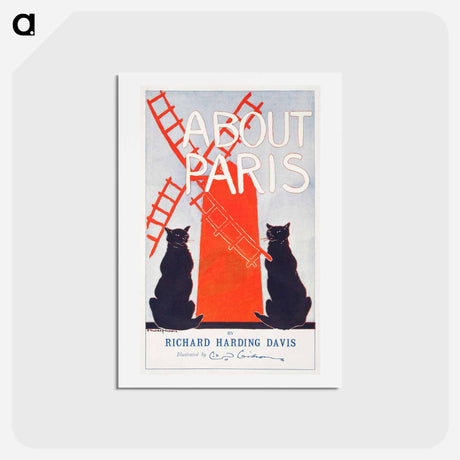 アートポストカード-About Paris - エドワード ペンフィールド Postcard.