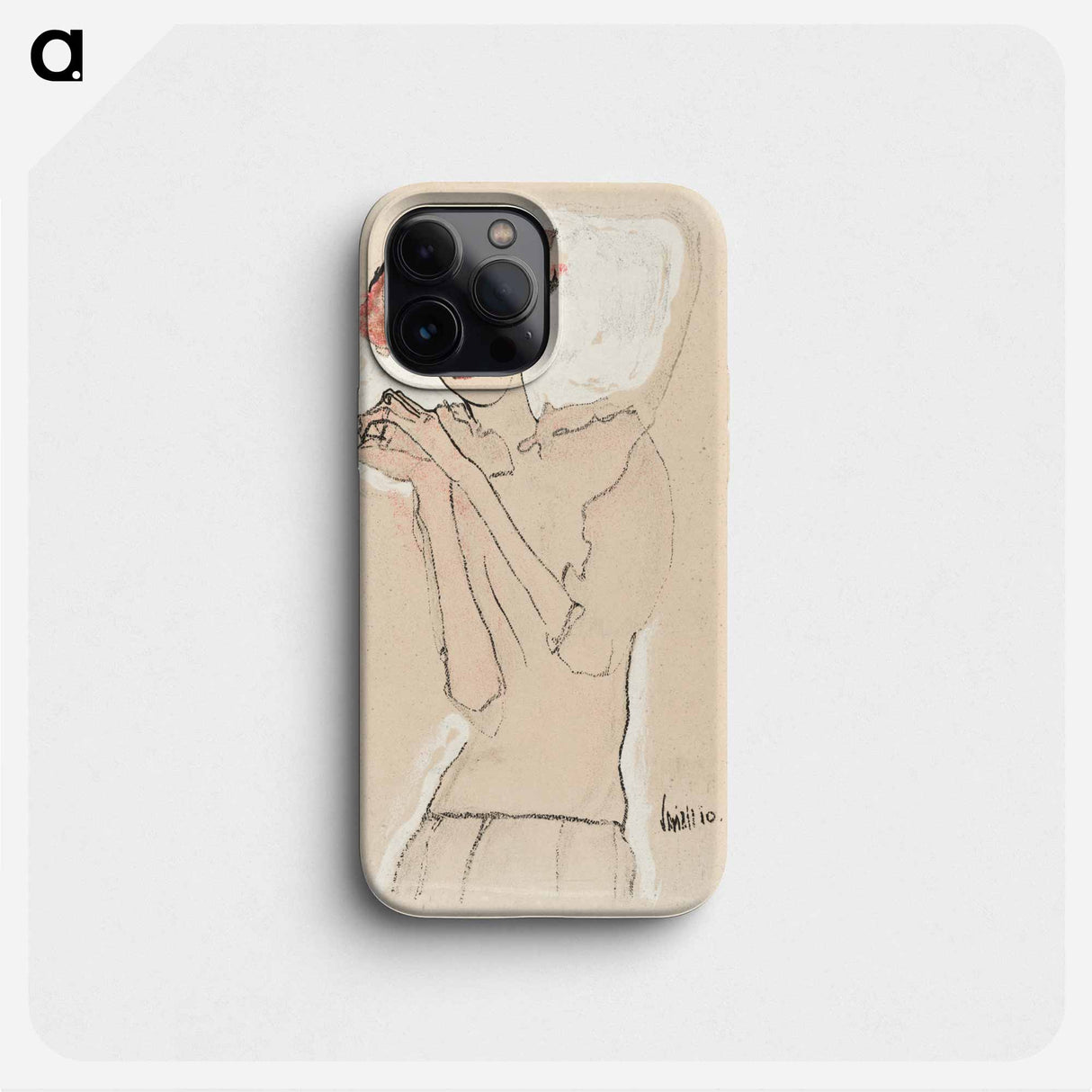 Portrait of a Woman - エゴン シーレ Phone Case.