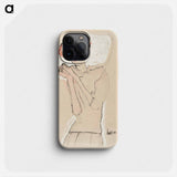 Portrait of a Woman - Egon Schiele Phone Case.