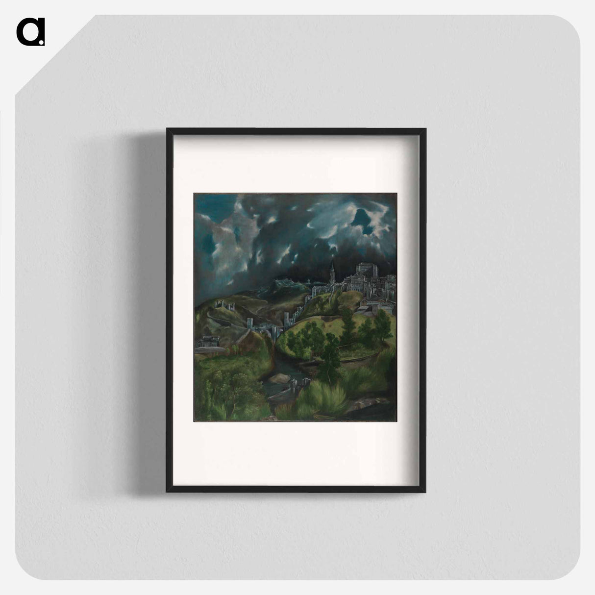 View of Toledo - エル グレコ Poster.