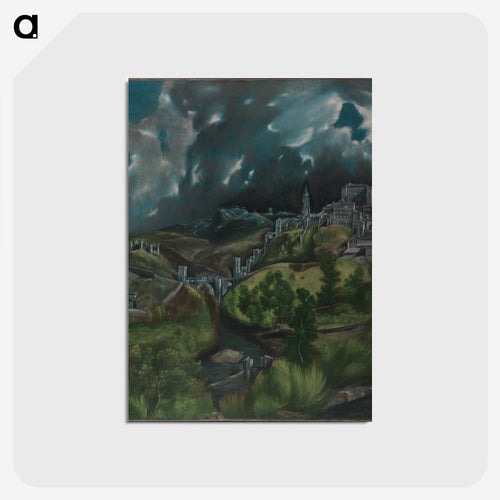 View of Toledo - エル グレコ Postcard.