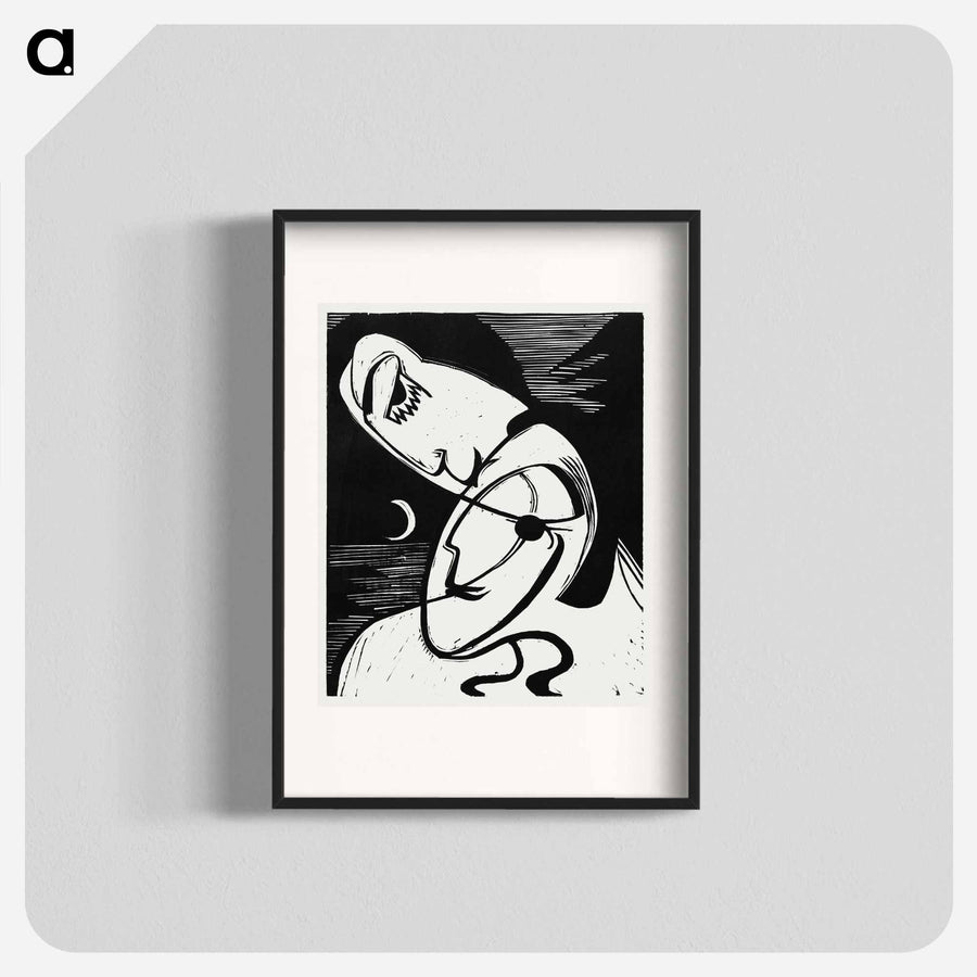白と黒のモノトーン抽象画