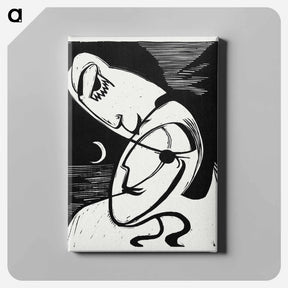 アートパネル-The Kiss - エルンスト ルートヴィヒ キルヒナー Canvas.