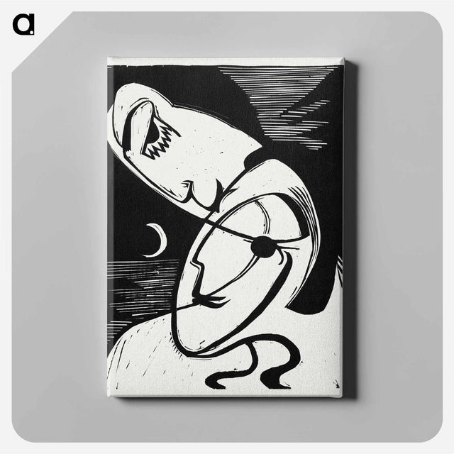 アートパネル-The Kiss - エルンスト ルートヴィヒ キルヒナー Canvas.