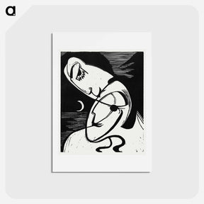 アートポストカード-The Kiss - エルンスト ルートヴィヒ キルヒナー Postcard.