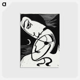 アートポストカード-The Kiss - エルンスト ルートヴィヒ キルヒナー Postcard.