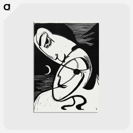 アートポストカード-The Kiss - エルンスト ルートヴィヒ キルヒナー Postcard.