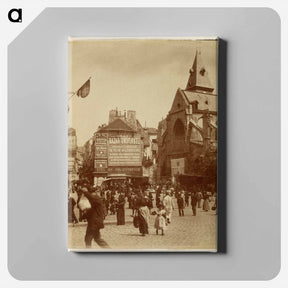 アートパネル-Place Saint-Médard
 - ウジェーヌ アジェ Canvas.