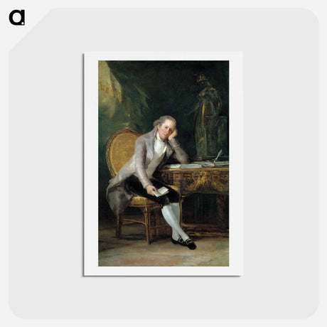 アートポストカード-Portrait of Gaspar Melchor de Jovellanos - フランシスコ デ ゴヤ Postcard.