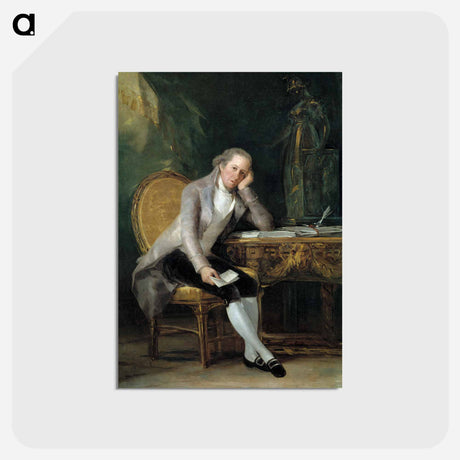 アートポストカード-Portrait of Gaspar Melchor de Jovellanos - フランシスコ デ ゴヤ Postcard.