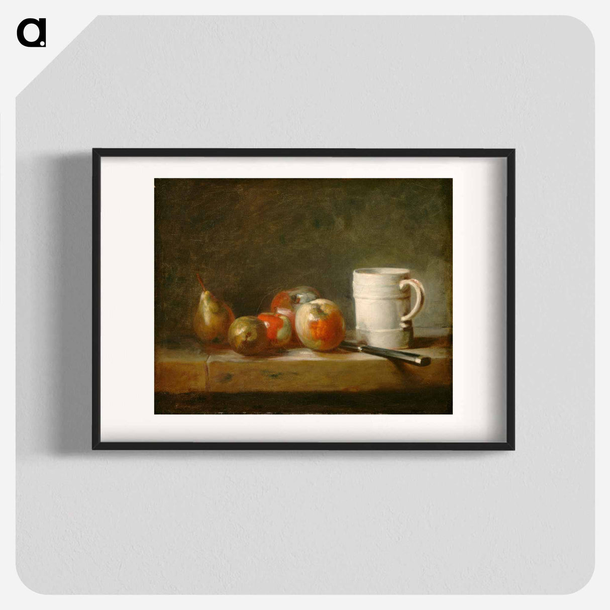 Still Life with a White Mug - フランソワ ブーシェ Poster.