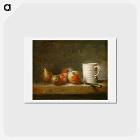 アートポストカード-Still Life with a White Mug - フランソワ ブーシェ Postcard.