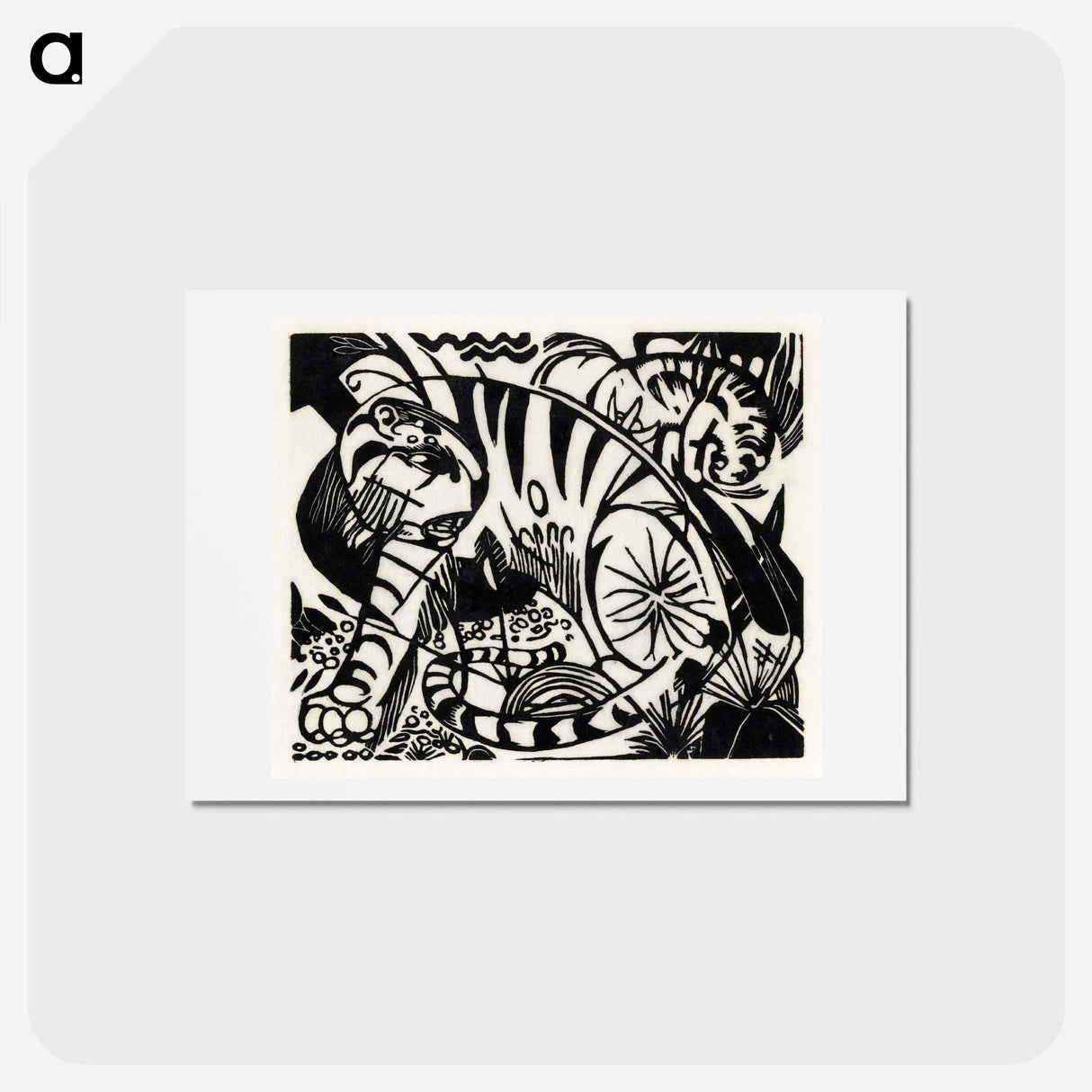アートポストカード-Tiger - フランツ マルク Postcard.