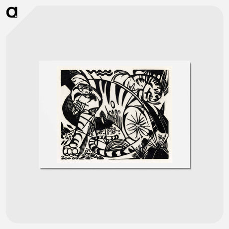 アートポストカード-Tiger - フランツ マルク Postcard.