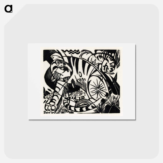 アートポストカード-Tiger - フランツ マルク Postcard.