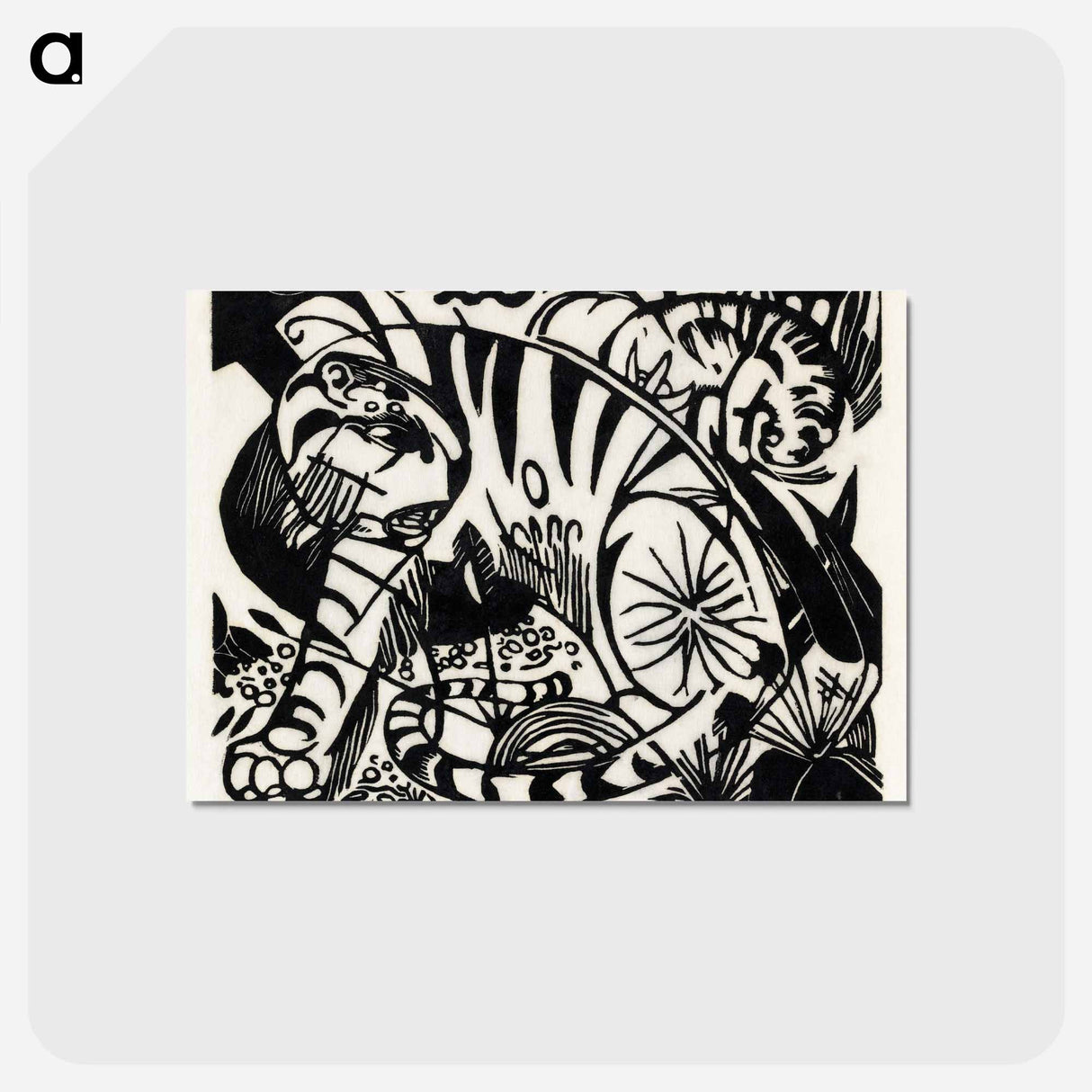 アートポストカード-Tiger - フランツ マルク Postcard.