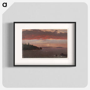 アートポスター-Schoodic Peninsula from Mount Desert at Sunrise - フレデリック エドウィン チャーチ Poster.
