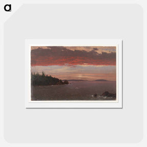 アートポストカード-Schoodic Peninsula from Mount Desert at Sunrise - フレデリック エドウィン チャーチ Postcard.