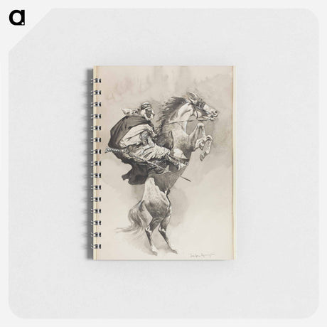 アートメモ帳-As They Threw Their Animals Back Upon Their Haunches
 - フレデリック レミントン Memo.