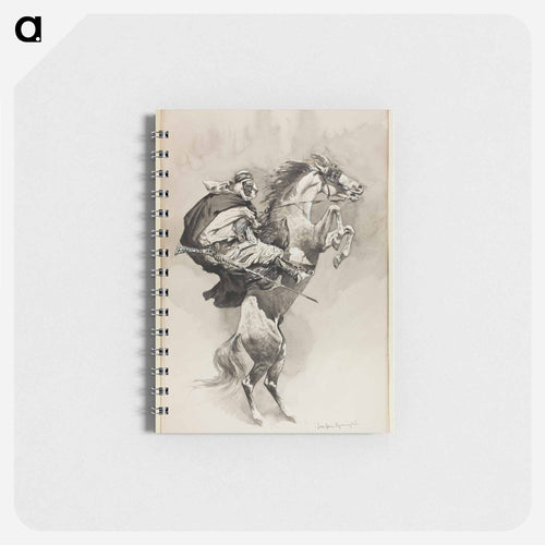 As They Threw Their Animals Back Upon Their Haunches
 - Frederic Remington Memo.