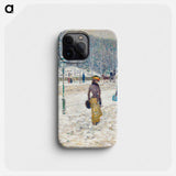 New York Street - Frederick Childe Hassam Phone Case.