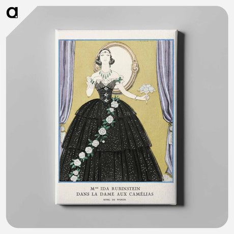アートパネル-Mme Ida Rubinstein dans "La Dame aux Camélias" - ジョージ バービエ Canvas.