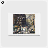 アートポストカード-Cliff Dwellers - ジョージ ベローズ Postcard.