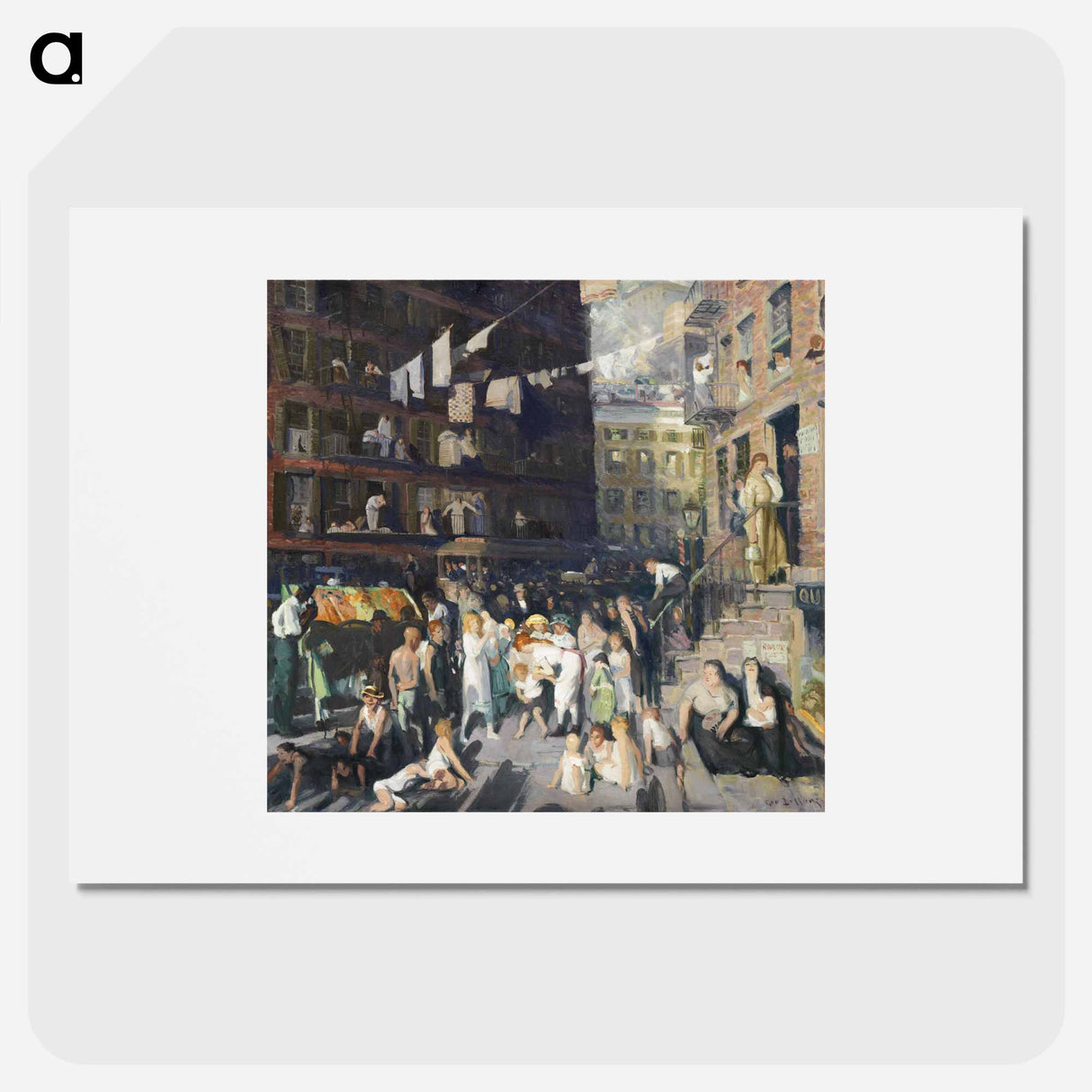 Cliff Dwellers - George Bellows Poster.