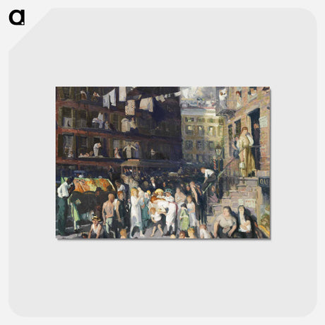 アートポストカード-Cliff Dwellers - ジョージ ベローズ Postcard.