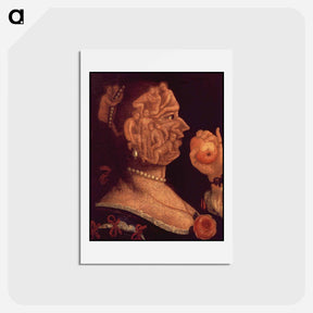 アートポストカード-Portrait of Eve - ジュゼッペ アルチンボルド Postcard.