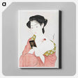 アートパネル-Japanese Woman Applying Powder
 - 橋口 五葉 Canvas.